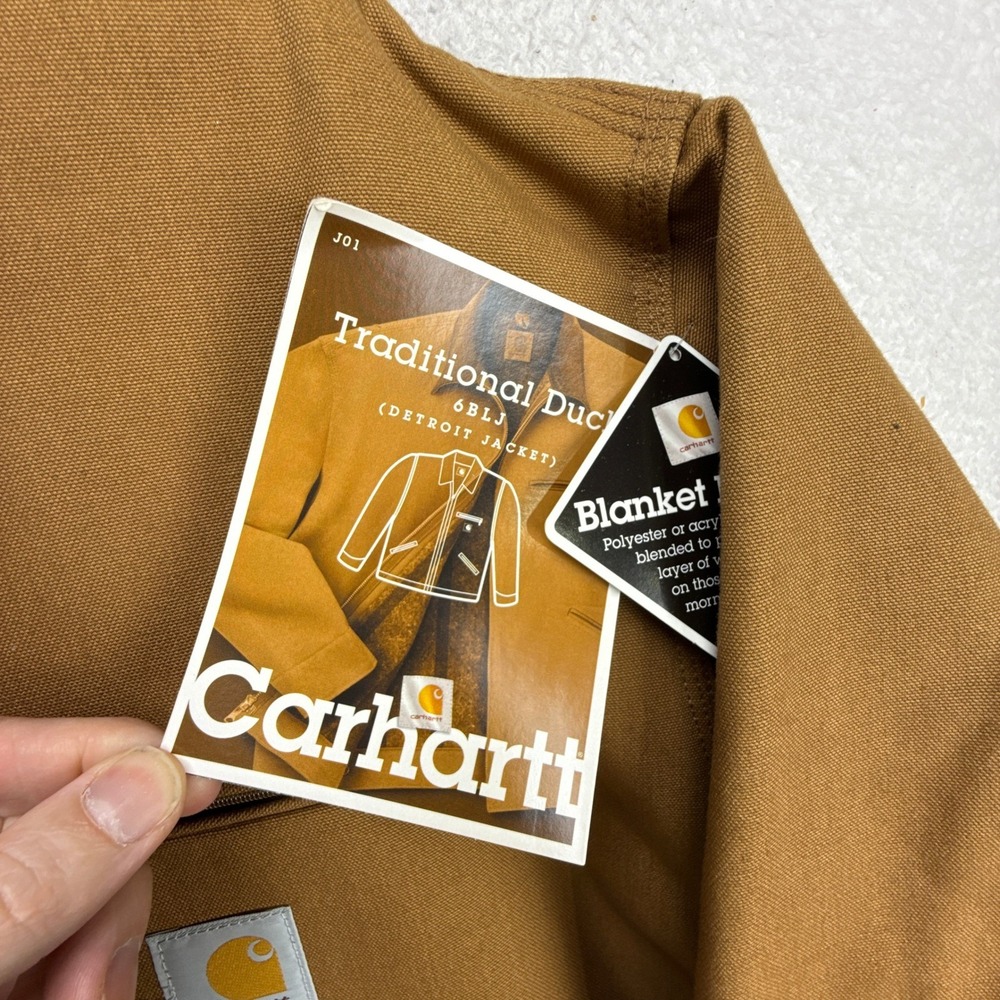 Carhartt Detroit Jacket Blanket Lined Mens 56 3XL J01 BRN Brown NWT NOS - Picture 13 of 16